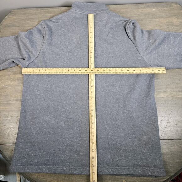 Perry Ellis Men's Full Zip Fleece Lined Sweatshirt Jacket Size Large Gray - Picture 6 of 8